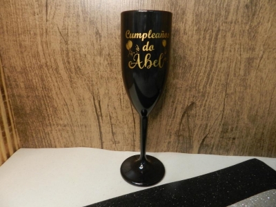 Taça De Champanhe Acrílica Personalizada Com Sua Logo/Arte